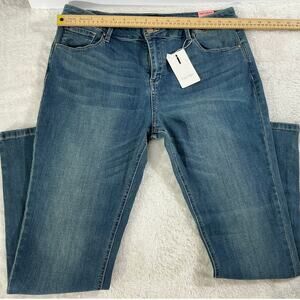 MetHera Mid Rise Skinny Jeans Womens Size 16 Blue Stretch Denim NWT